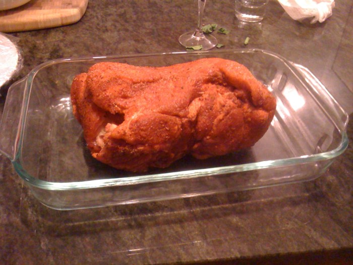 Shoulder Pre-Oven