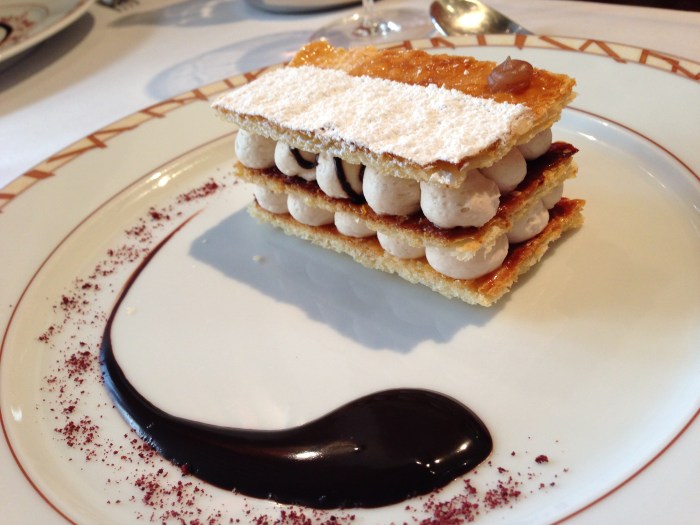 g's favorite dessert of the trip: chestnut millefeuille