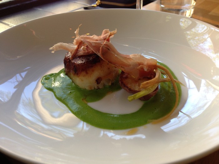 Speck scallop ramp purée