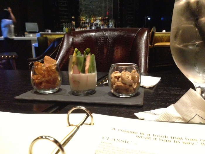 library bar: we went with a and v to the new-ish bar in the bottom of the Rittenhouse