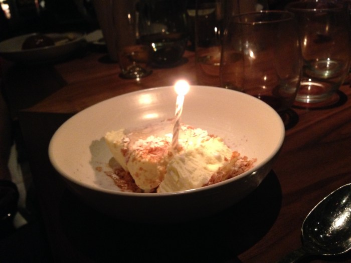 the birthday boy's cake