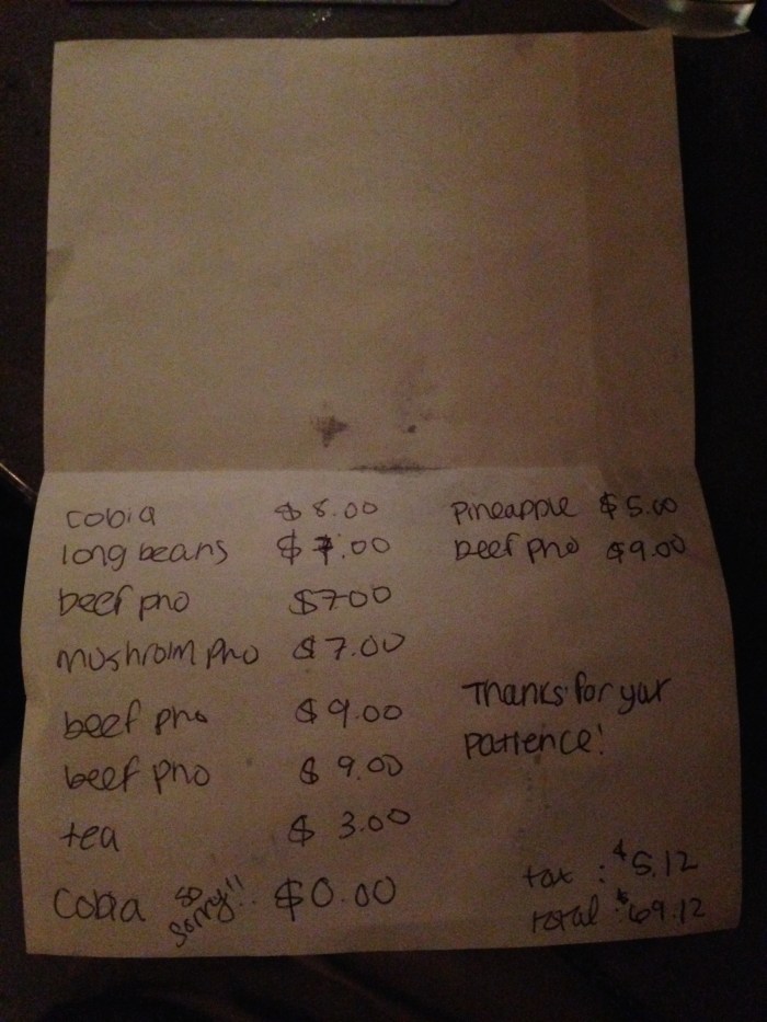 They were so nice there! They accidentally forgot my cobia, so