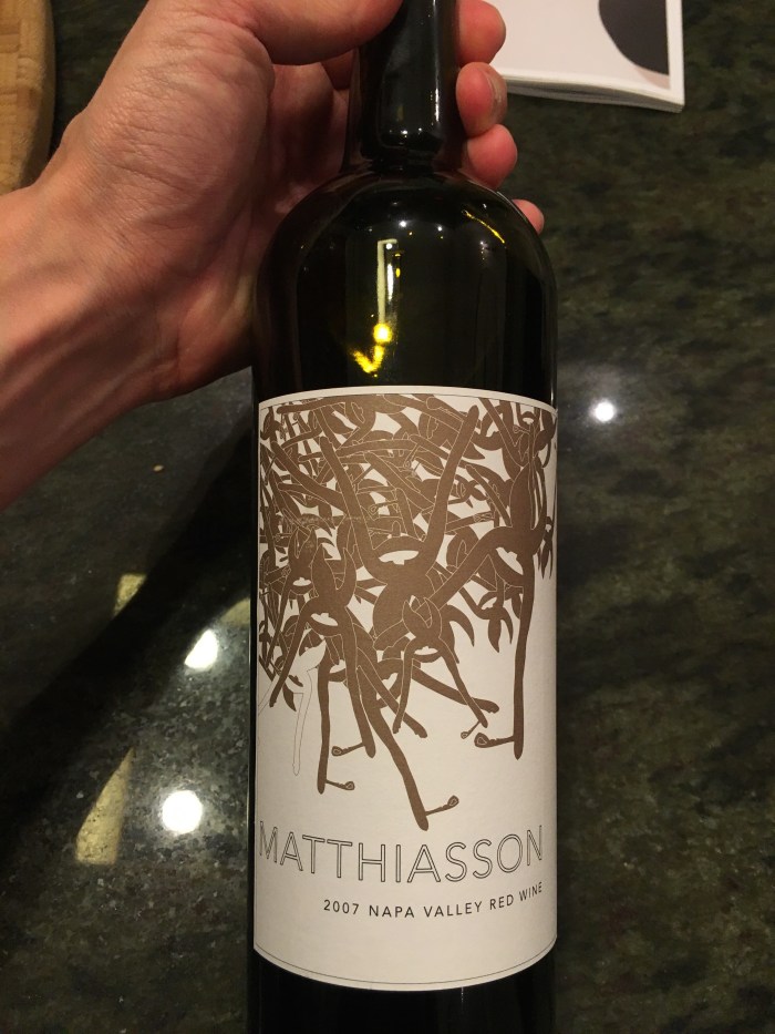 Managed to find this little treasure on FineWineGoodSpirits.com and had it sent (for free) to a local PLCB branch.  It was quite good.  If you're looking for a not-so-boring-yet-not-in-your-face-Merlot with some bottle age on it, Matthiasson '07 can do no wrong.