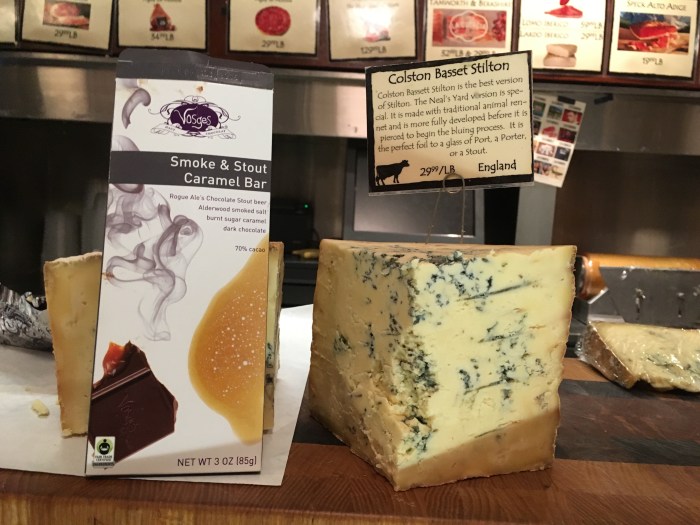 And then they paired this blue with this chocolate bar and my face melted.  I'm currently faceless.  Thanks DiBruno.